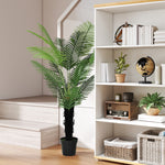 Artificial Areca Palm Tree With Pe Leaves And Flocked Soil | 175cm | Green