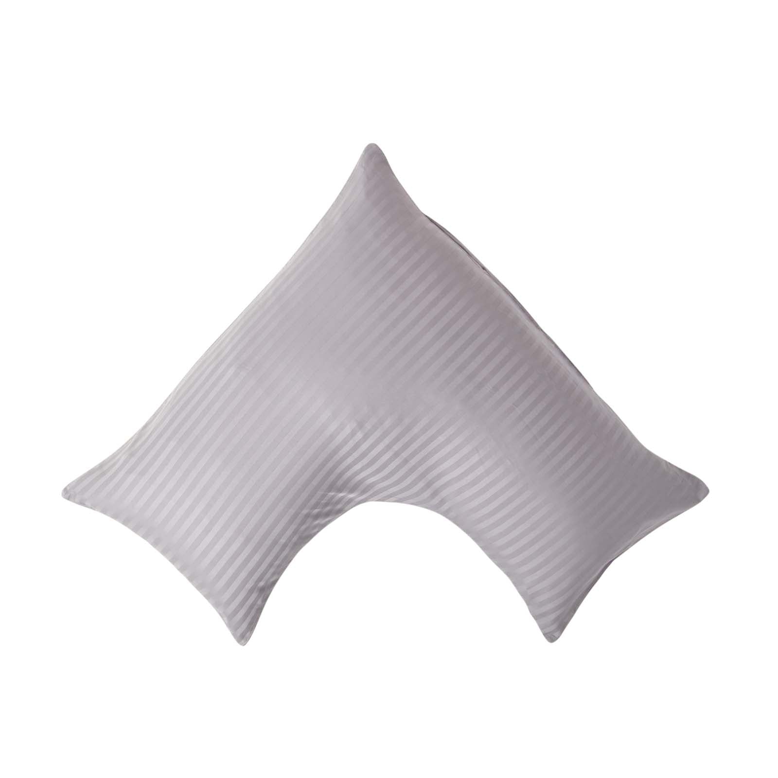 Egyptian Cotton Super Soft V Shaped Pillowcase 330 Tc | V Shape | Grey