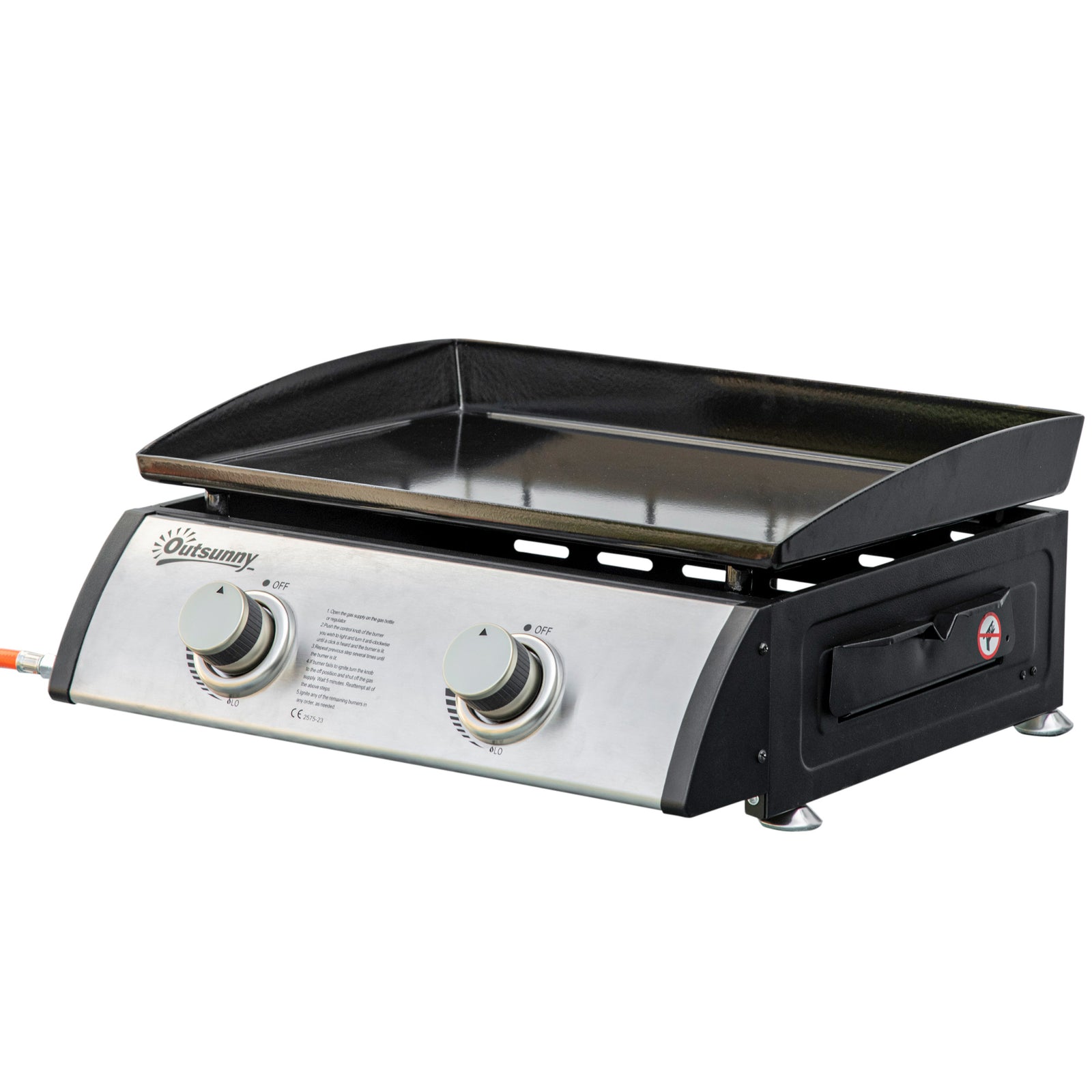 Gas Plancha Grill, Multi Burner | Small | Silver