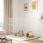 Diy Pet Playpen 36 Panel For Rabbit Chinchilla Hedgehog, White | White