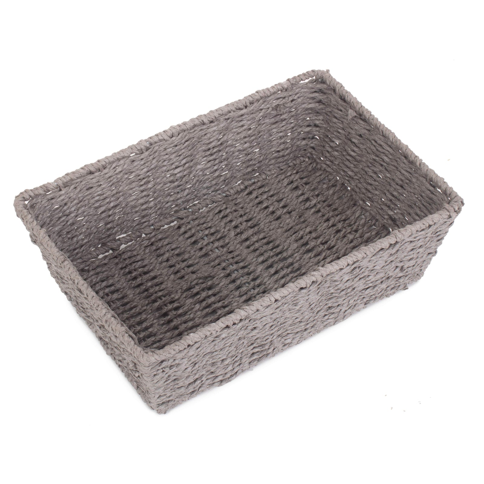 Grey Paper Rope Tray | Small | Gray