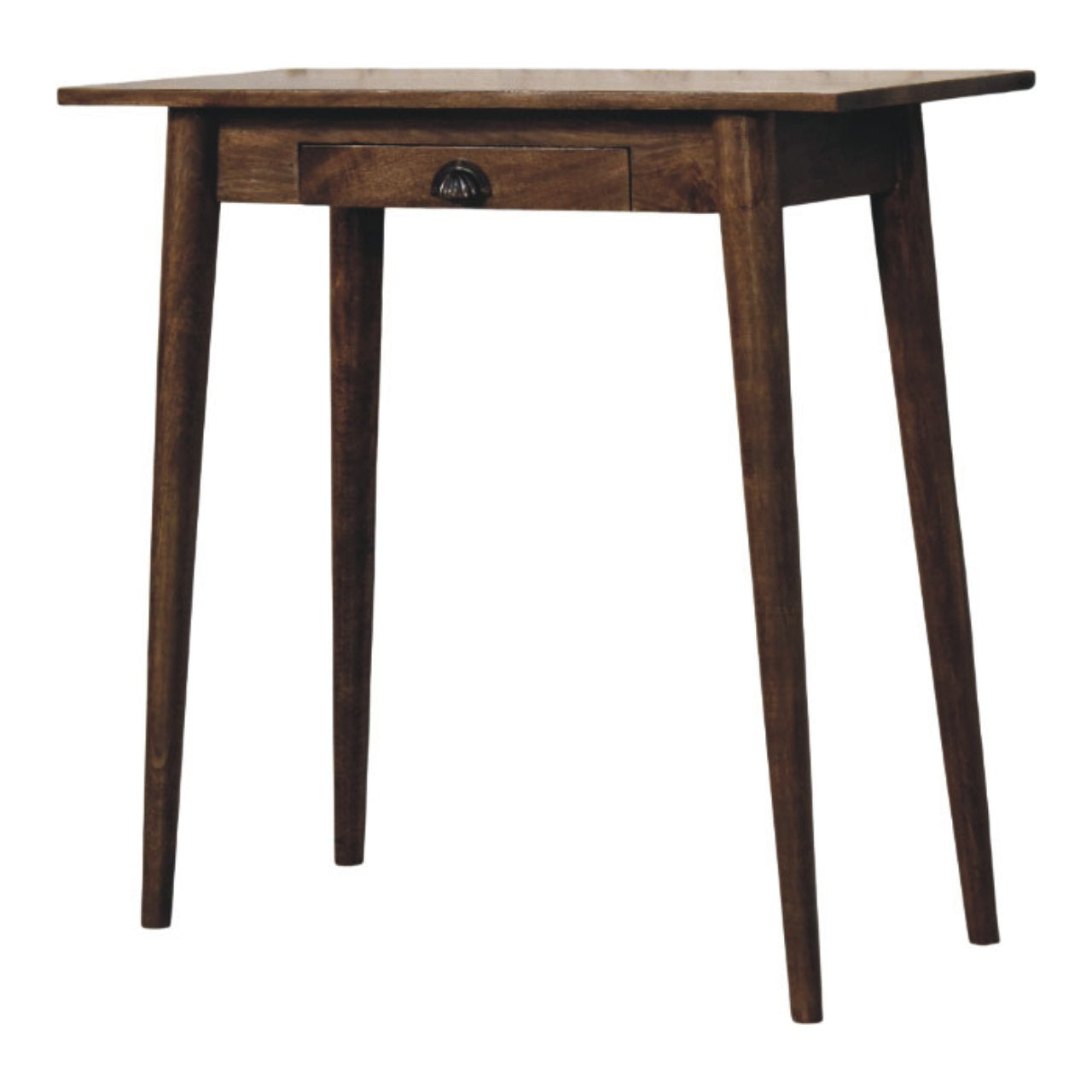 Artisan Furniture Solid Wood Nordic Writing Desk In Classic Grey