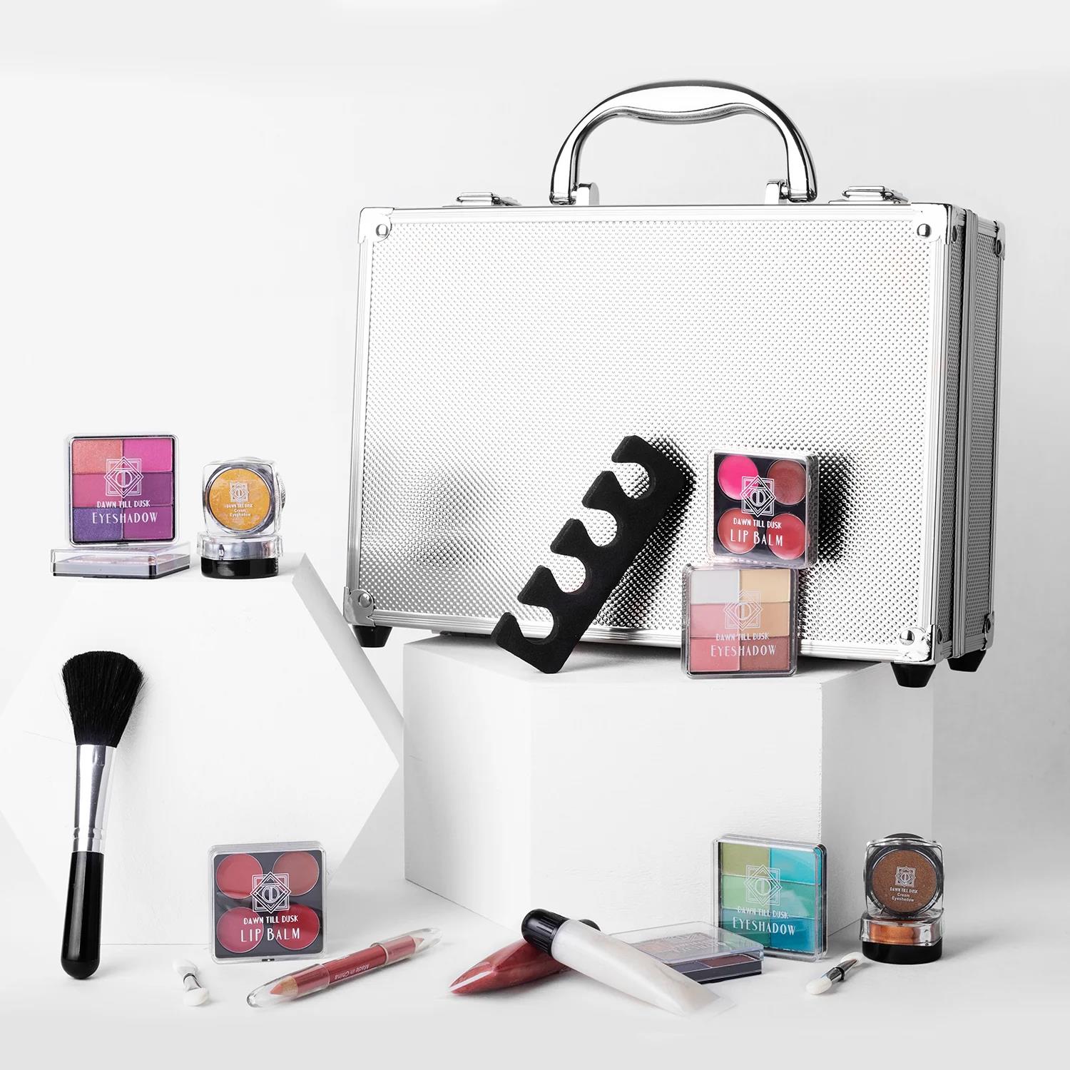 Dawn Till Dusk Make Up Large Storage 80 Piece Vanity Case Set | 80Piece | Silver