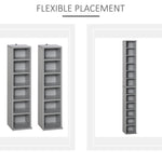 Set Of 2 Cd Storage Units With Adjustable Shelves | One Size | Gray