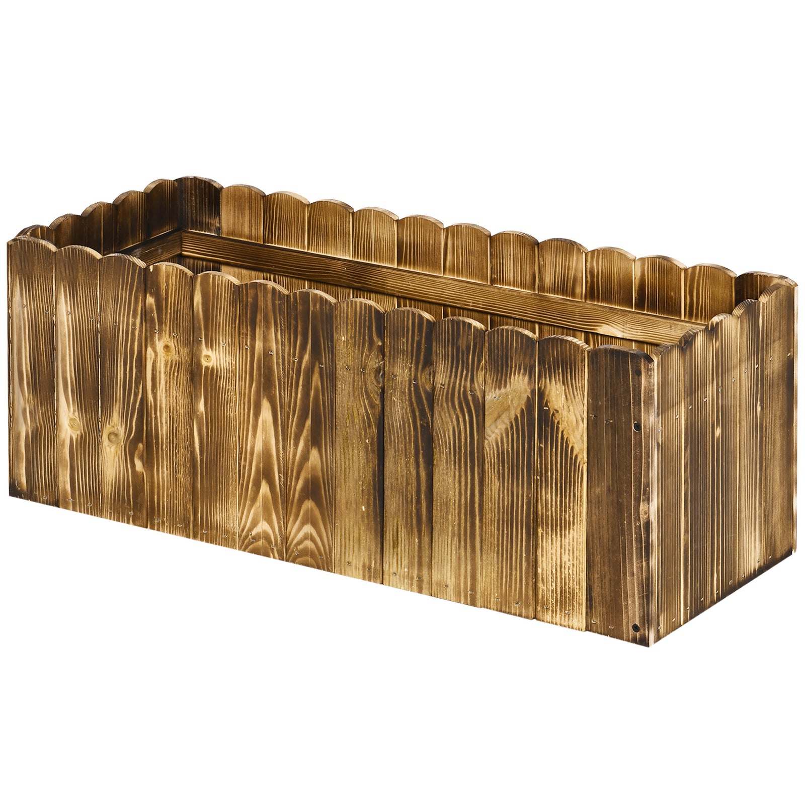 70l Garden Flower Raised Bed Planter Box 80x33x30cm
