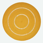 Crochet Braided Round Rug | 150cm | Mustard