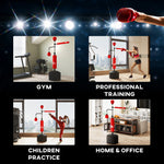 Boxing Bag Set With Adjustable Height | Red