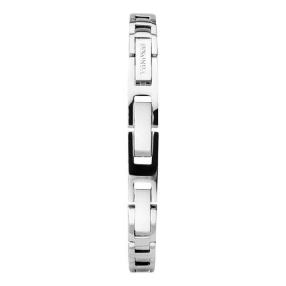 Sekonda Silver Crystal Bracelet Strap Watch With White Dial