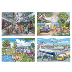 4 X 500 Piece  - Going Places 500 Piece Jigsaw Puzzle - Multi Pack