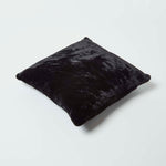 Soft Touch Faux Fur Filled Cushion | 45cm x 45cm | Black