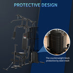 Multifunction Home Gym Weight Training Workout Station | Black