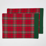 Cotton Christmas Prince Edward Tartan Pack Of 2 Placemats