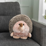 Soft Giant Handwarmer Cozy Plush Hedgehog | 30cm x 30cm | Brown