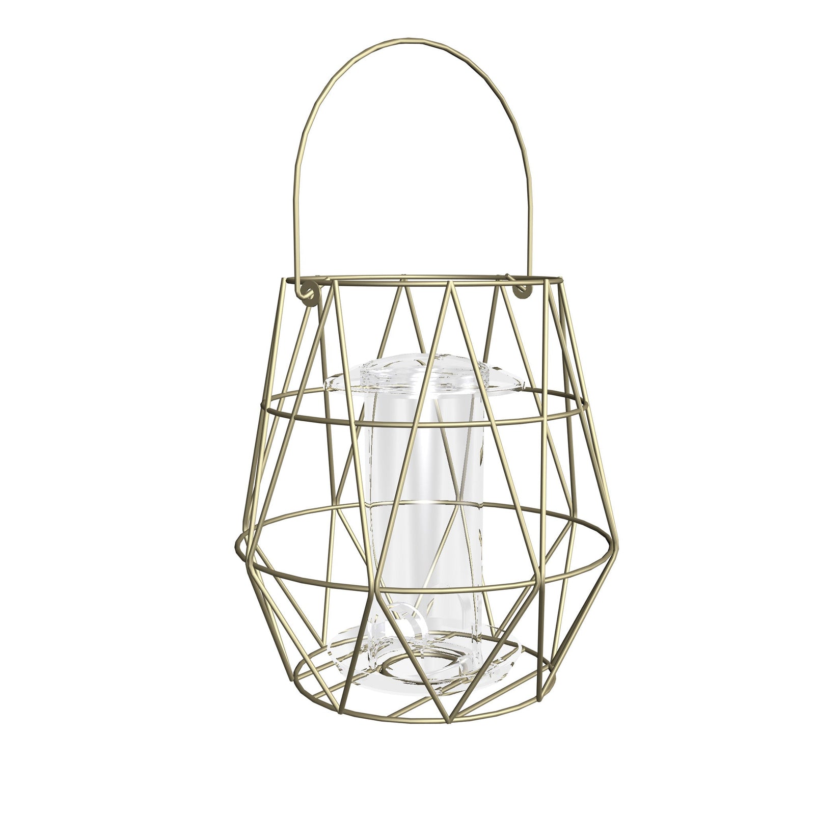 Aura Small Bird Feeder, 200g Capacity | Gold