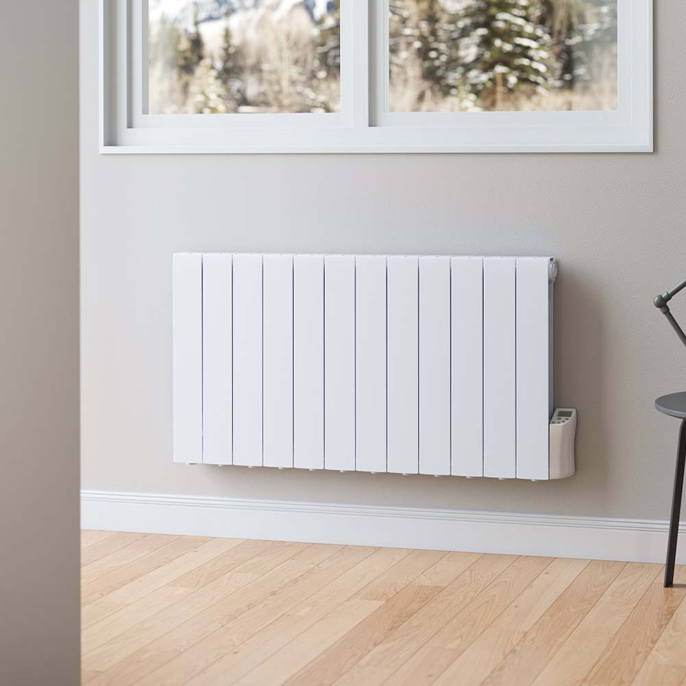 12 Fins 2000w Electric Oil Filled Radiator Space Panel Heater With Led Screen