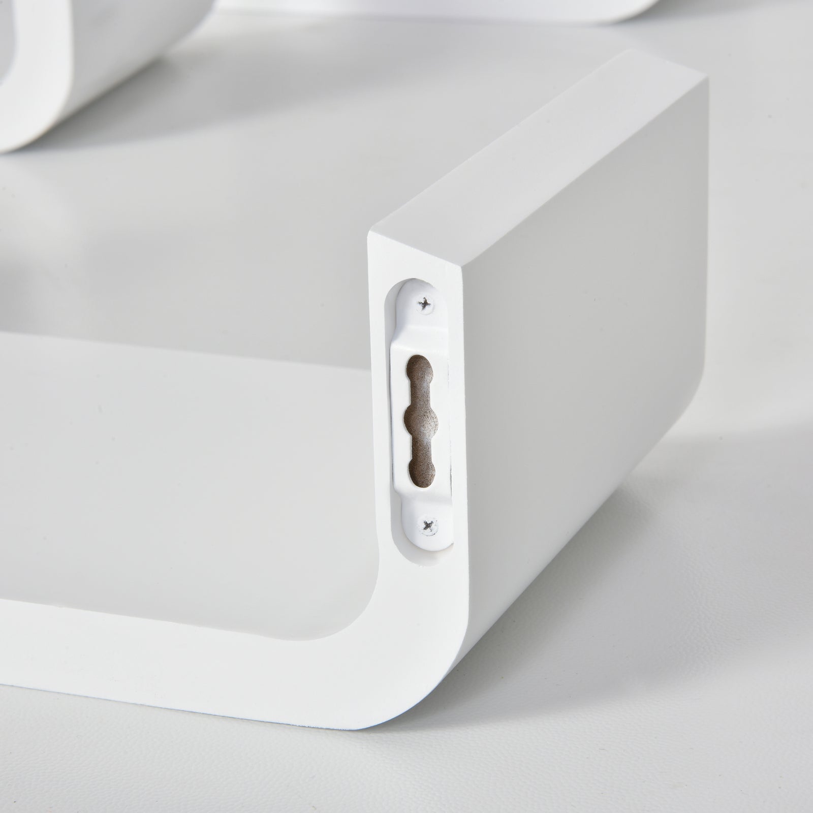 U Shaped Shelf Set Floating Wall Mounted Hanging 3pc Display