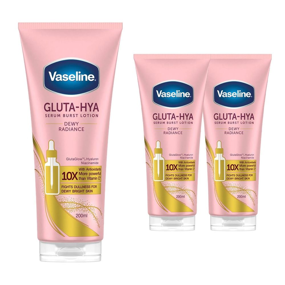 Gluta-hya Dewy Radiance Serum Burst Body Lotion 200ml | Set-of-3