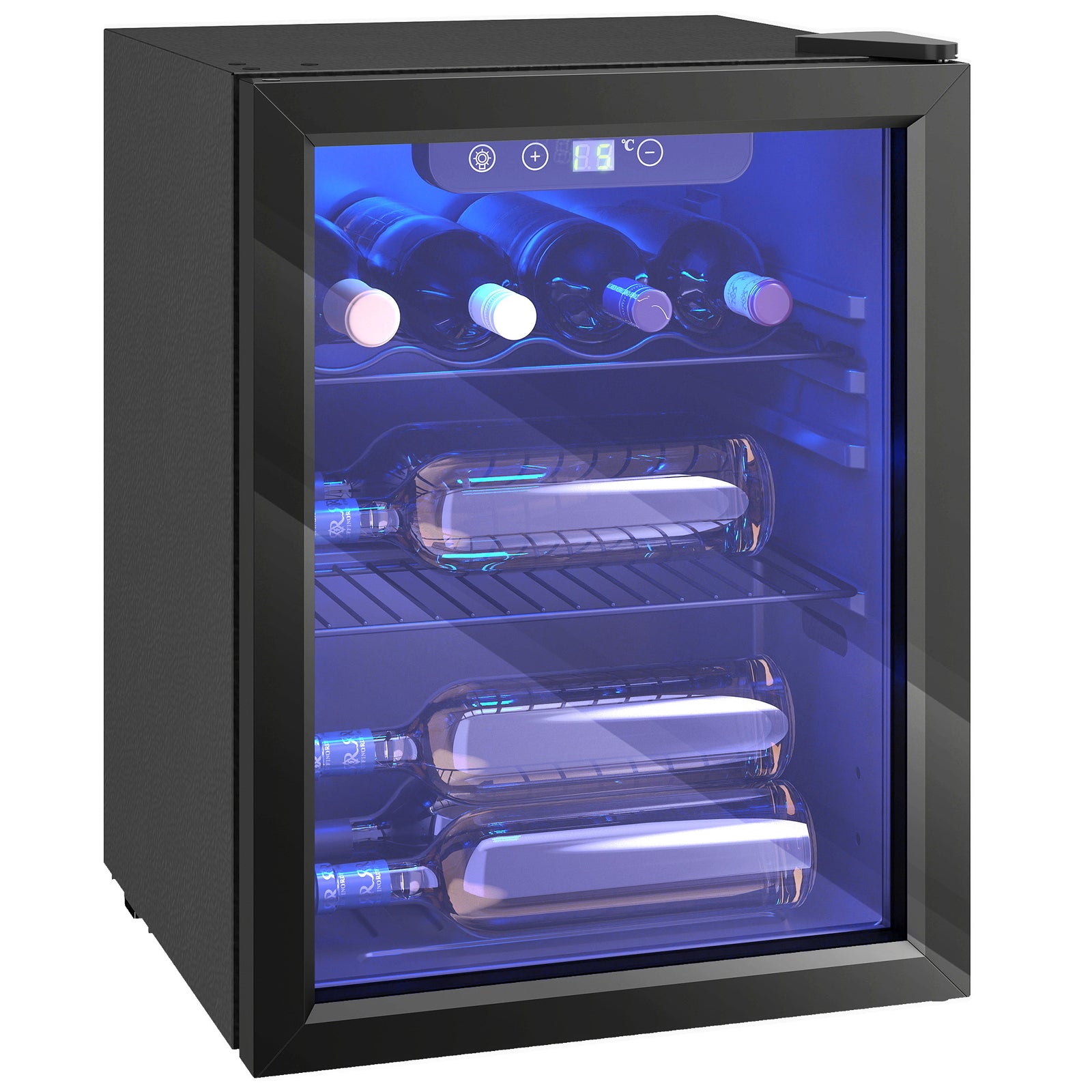 Bottle Wine Cooler, 4-16 C Under Counter Drinks Beer Wine Fridge | L | Black