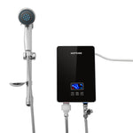 6kw Tankless Electric Water Heater With Shower Head Digital Temperature Display
