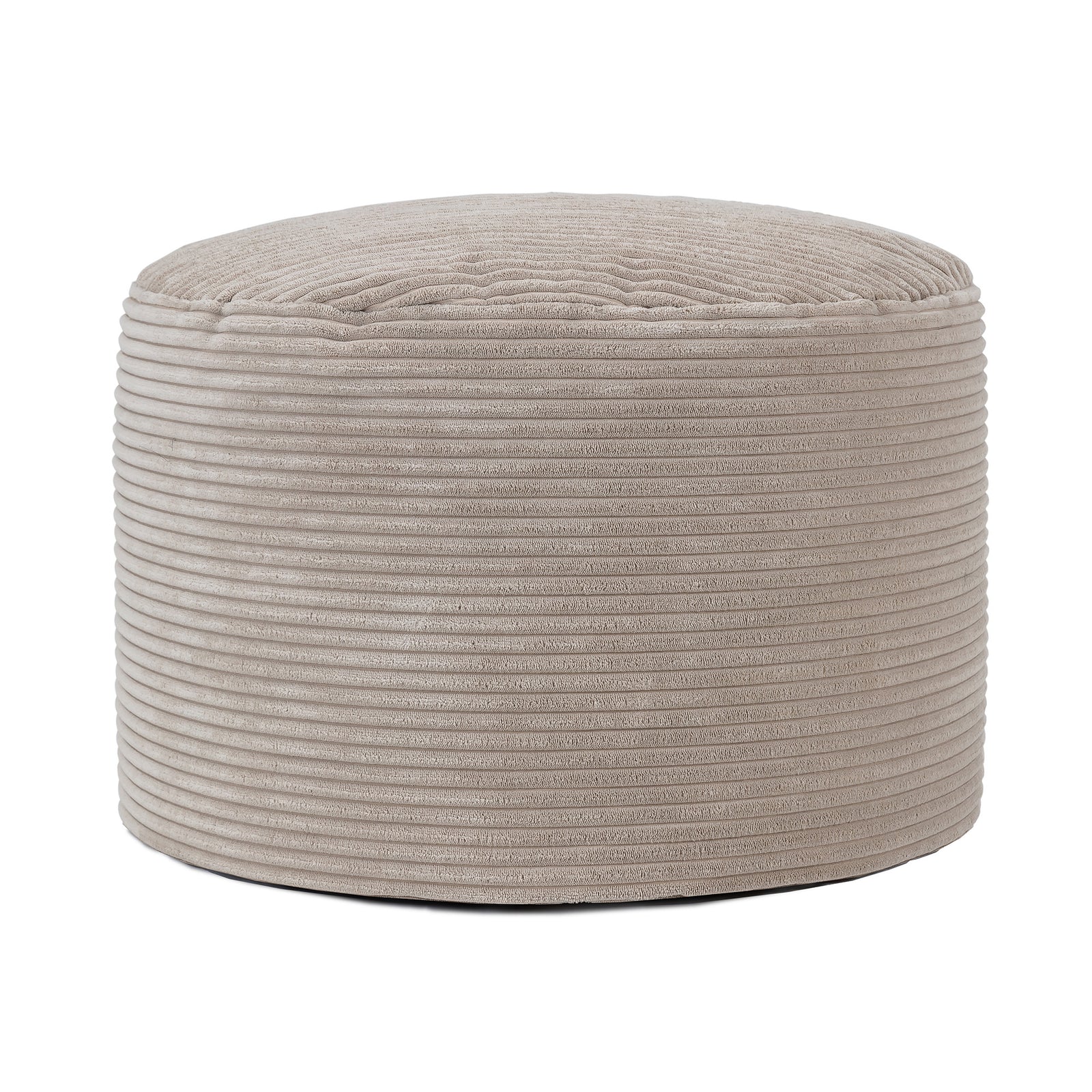 Frankie Cord Bean Bag Pouffe | Beige