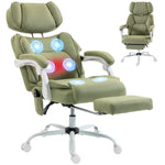 Vibration Massage Office Chair W/ Heat Reclining Function | Green