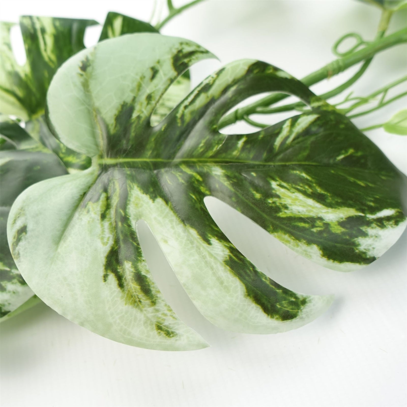 6 X 180cm Artificial Hanging Trailing Variegated Monstera Plant