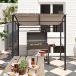 Outsunny 2.2 X 1.5 M Bbq Gazebo Tent Sun Shade With Canopy