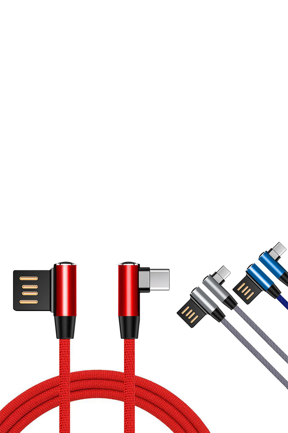 Flexible And Wrest Resistant Universal Type-c Aluminium Cable, Red