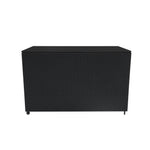 Rattan Modular 7 Piece Furniture Set & 996l Storage Box | Black