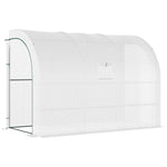 Backyard Nursery Greenhouse With Windows And Doors | White