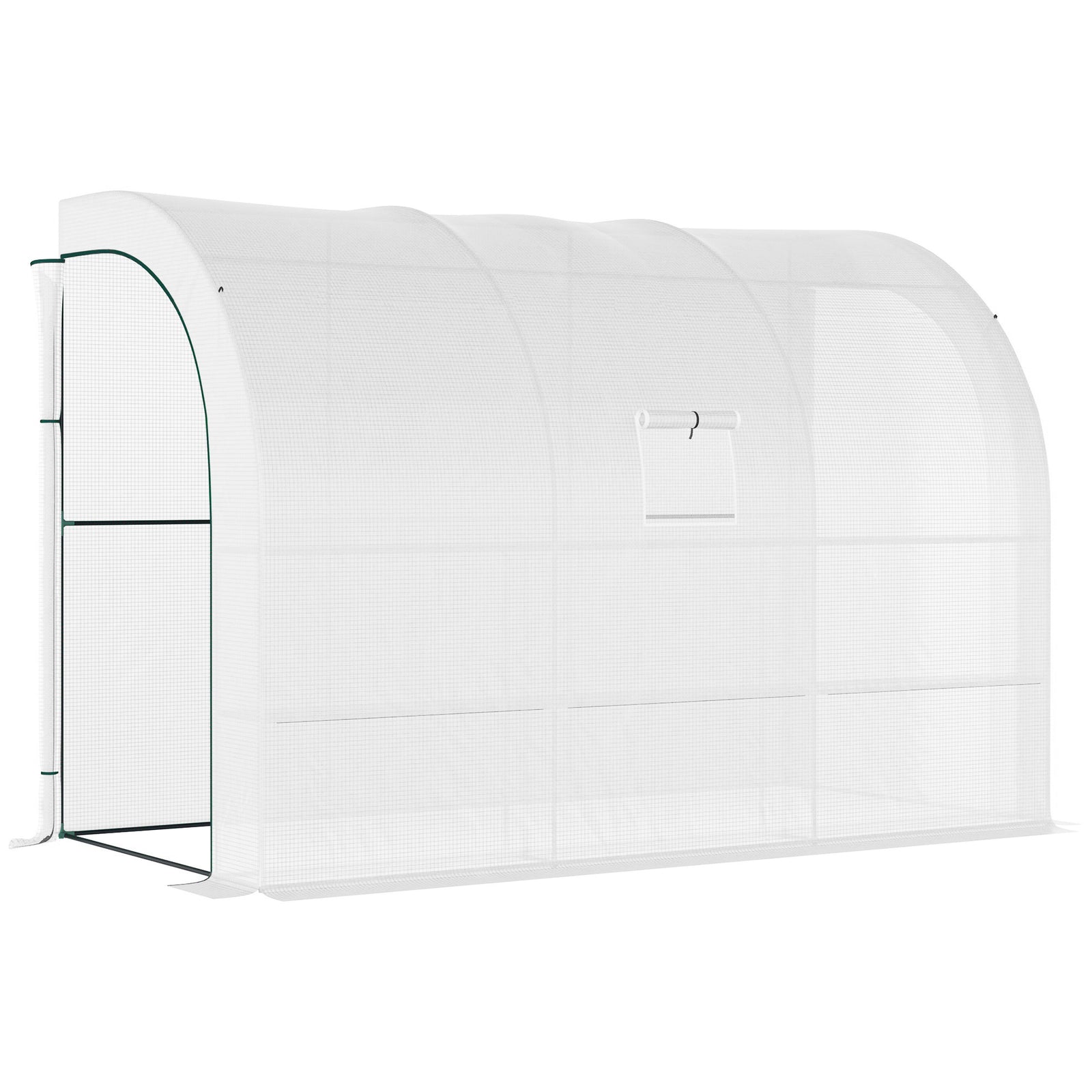 Backyard Nursery Greenhouse With Windows And Doors | White
