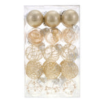 Set Of 30 Christmas Baubles Christmas Tree Decoration Ornaments | Gold