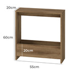 Levede Side Table Slim End Table Sofa Accent Table Magazine Storage Shelf