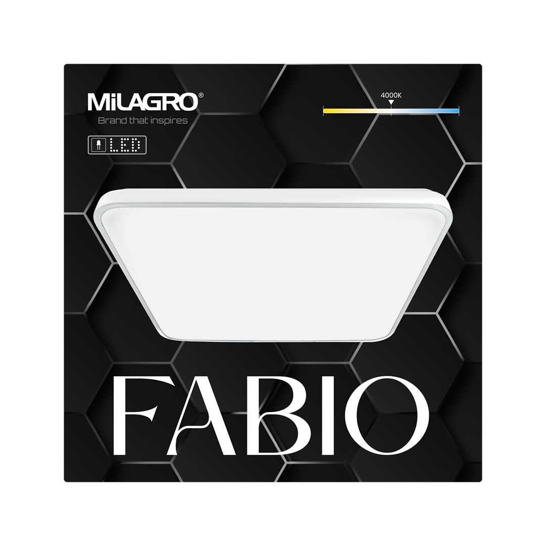 Fabio Led Ceiling Lamp Great Value Stylish Lifetime Light Source | 47cm | White