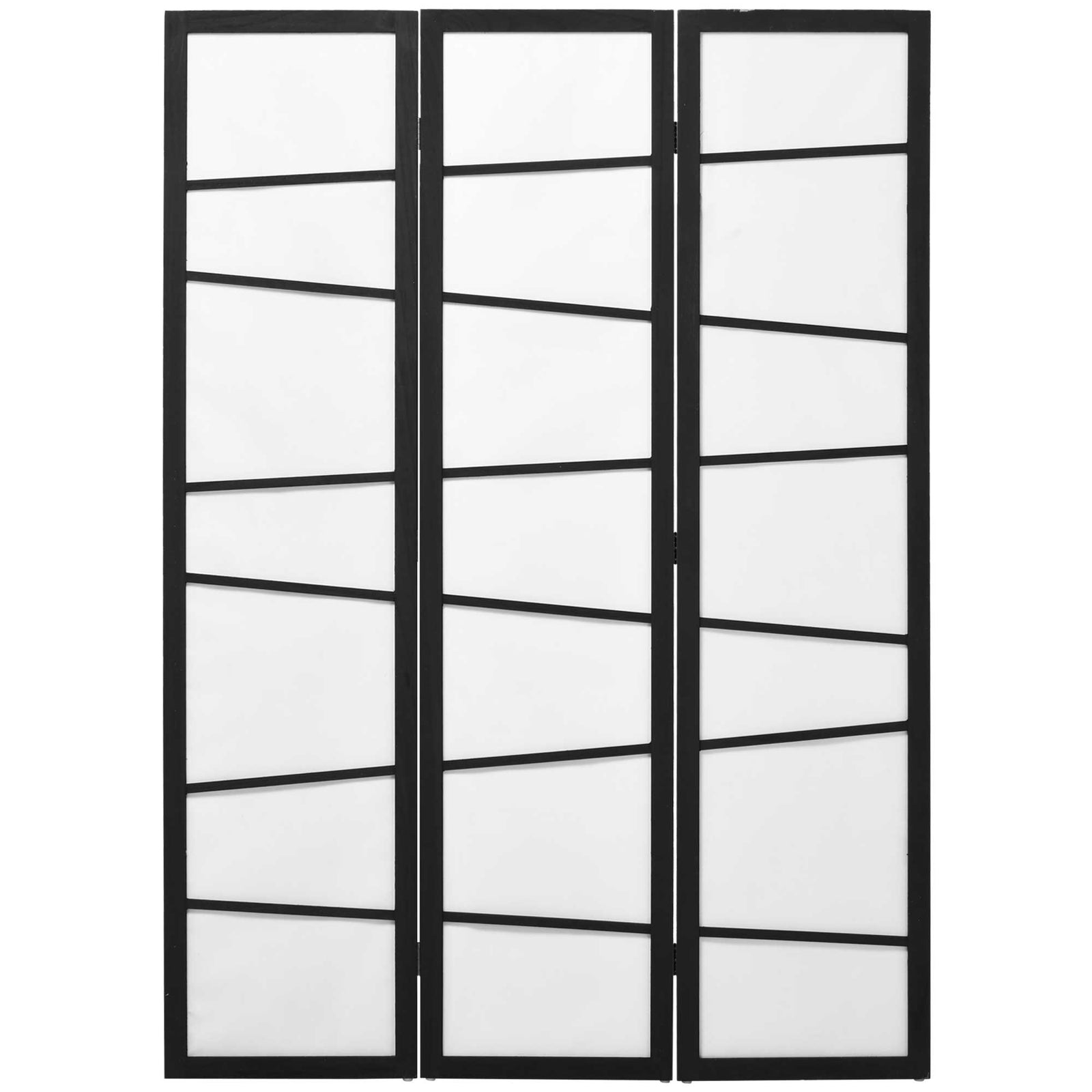 Folding Room Divider 3 Panel Privacy Screen Protector Wooden