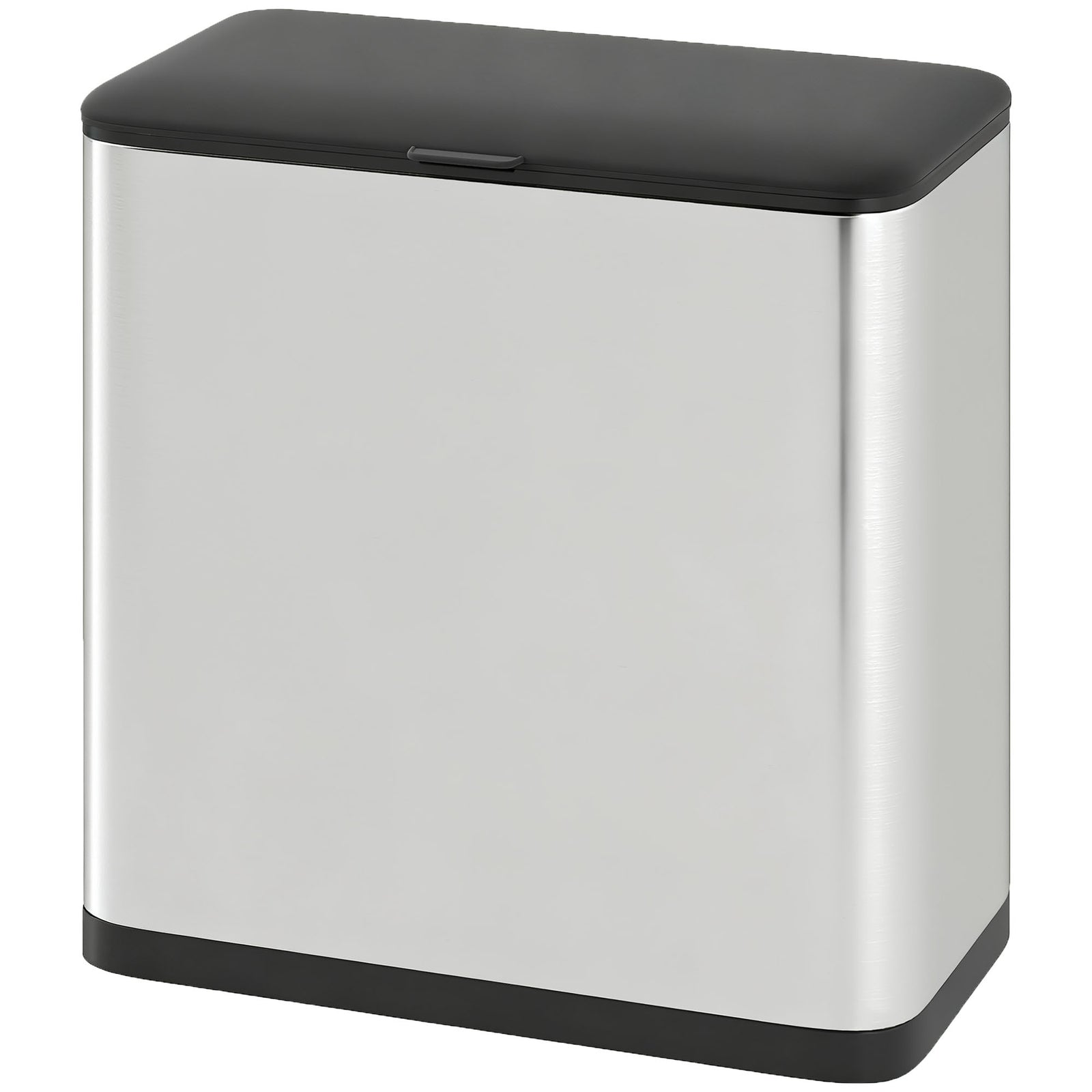 8l Hanging Kitchen Bin, Rubbish Bin W/ Stay-open Lid For Under Sink | Silver