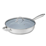 30cm Stainless Steel Long Handled Sauté Pan