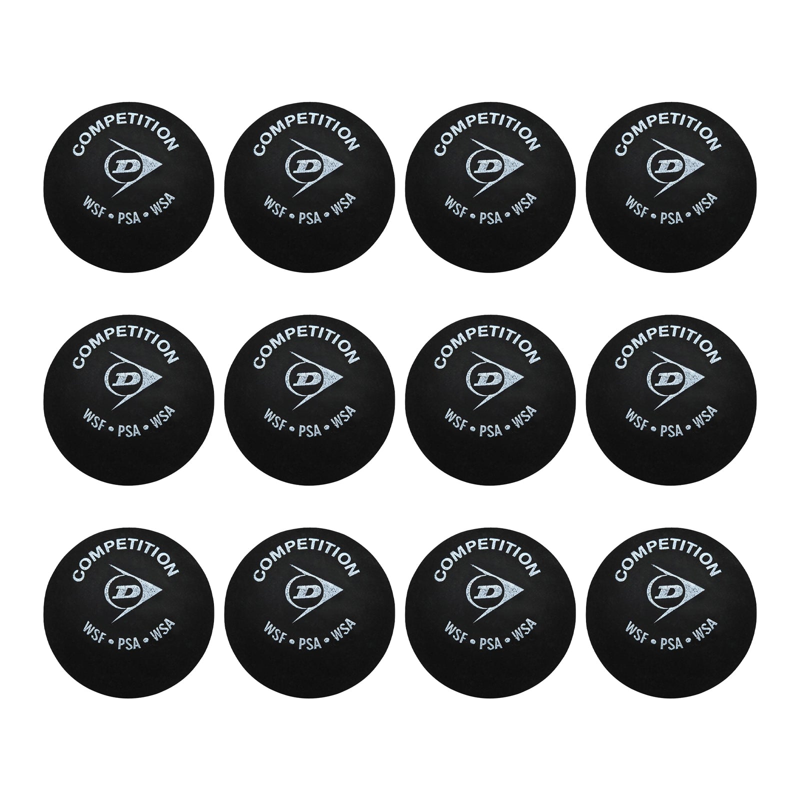 Squash Balls (pack Of 12) | One Size | Black