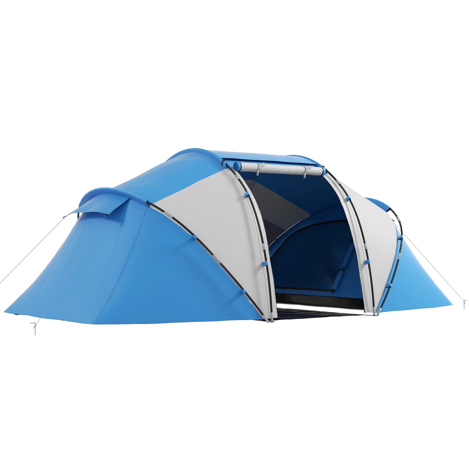 4-6 Persons Camping Tent Dome Family Travel Group Hiking | Blue