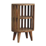 Solid Wood Ariella Double Shelf Oak-ish Bedside