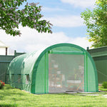 Walk-in Tunnel Greenhouse Upgraded Mesh Door & Windows