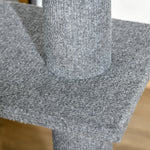 260cm Floor To Ceiling Cat Tree Kitten Tower W/ Adjustable Height | Gray