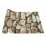 Rustic Stone Brick Textured Wallpaper