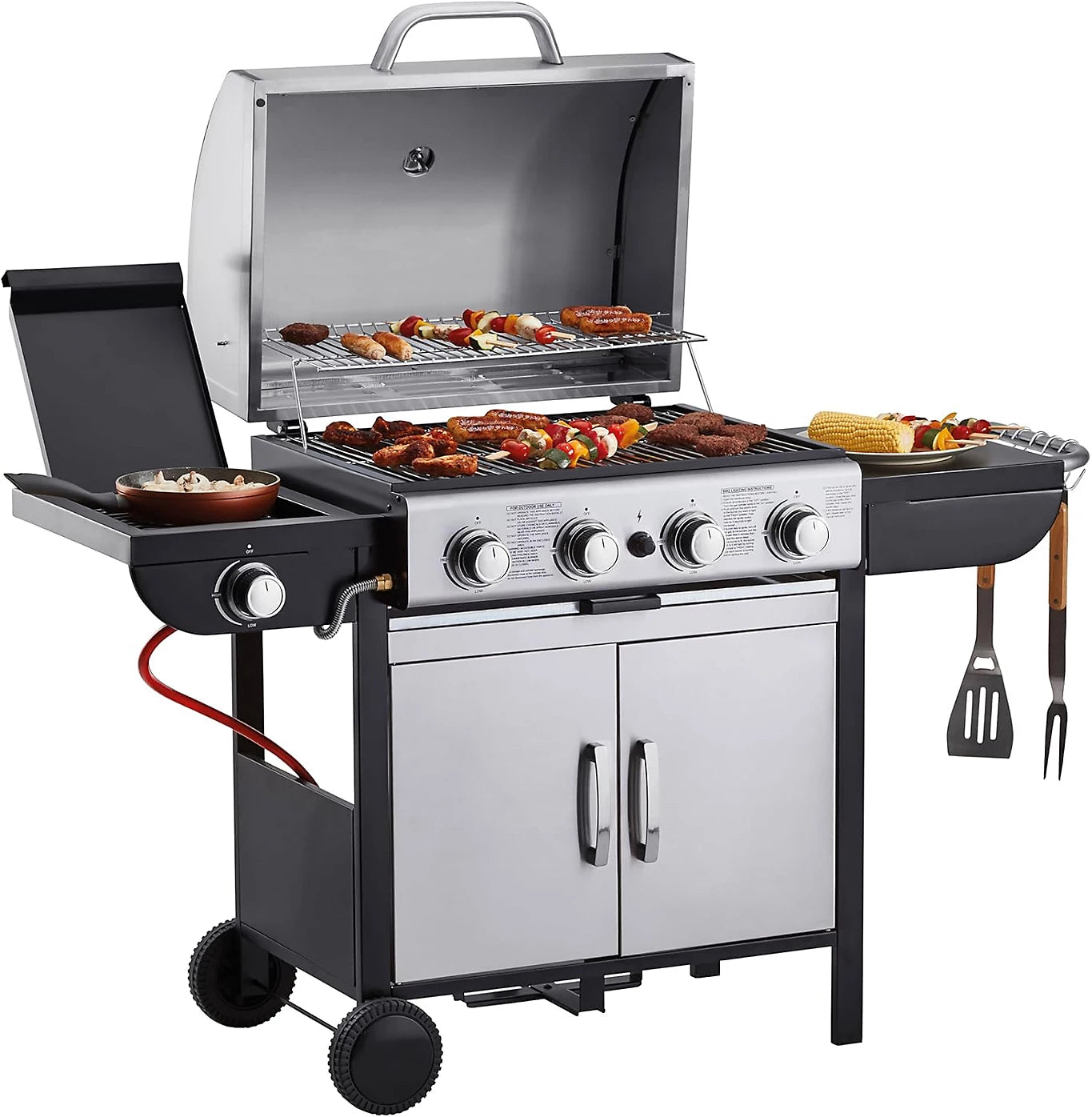 Blazebox 4 + 1 Gas Burner Barbecue