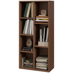 Bookcase Modern Bookshelf Cabinet For Home Office | One Size | Brown