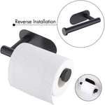 Modern Wall Mounted Stainless Steel Toilet Paper Roll Holder For Bathroom | Black
