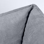 Tetra Cord 4pc Sofa Set | Charcoal