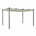 Acorn 4m X 3m Rectangular Pergola In Creamy White | 4m x 3m | Creamy White