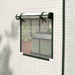Reinforced Pe Greenhouse Cover W/ Door & Windows | White
