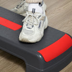 3-height Adjustable Aerobic Step, Grey/red